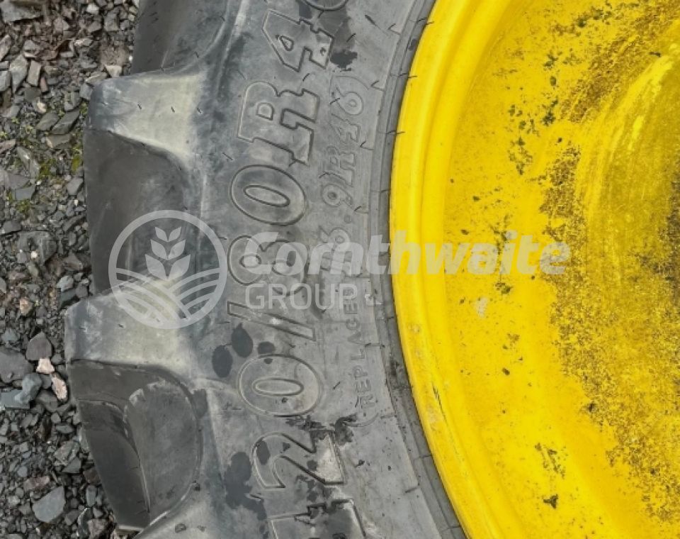 John Deere Unused BKT 420/80R46 Row Crop Wheels 8 Stud Rims