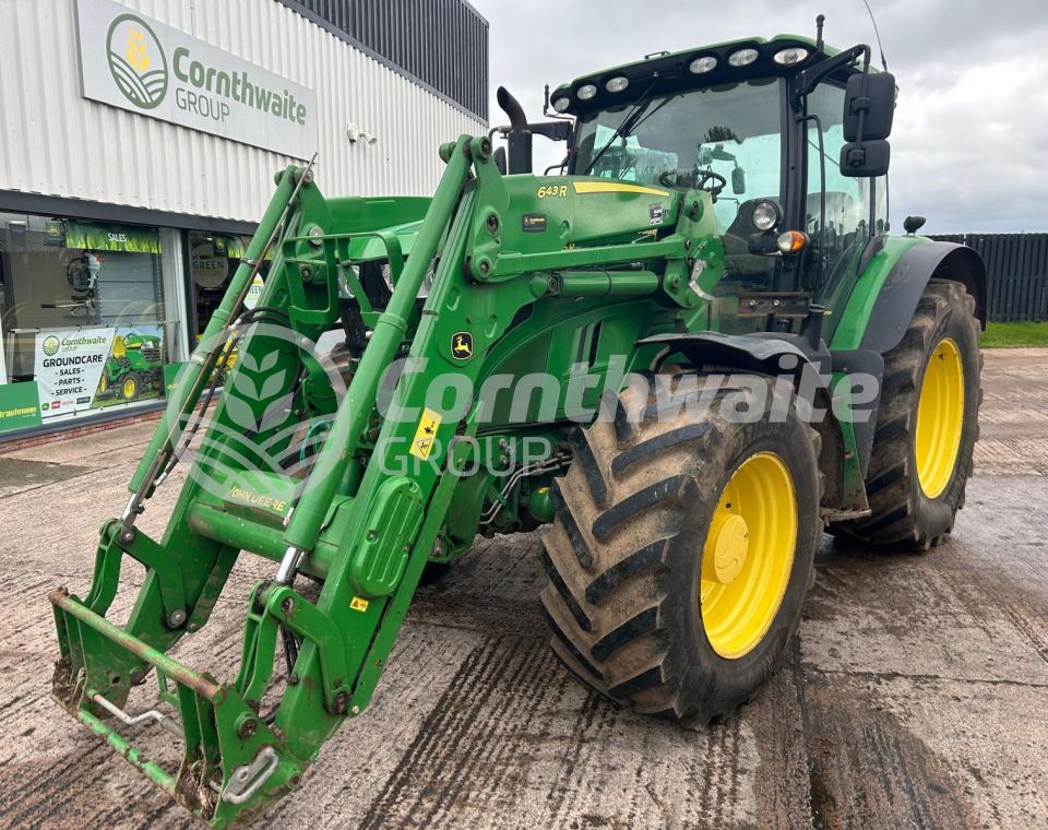 John Deere 6155R and Loader