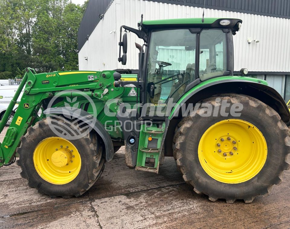 John Deere 6155R and Loader