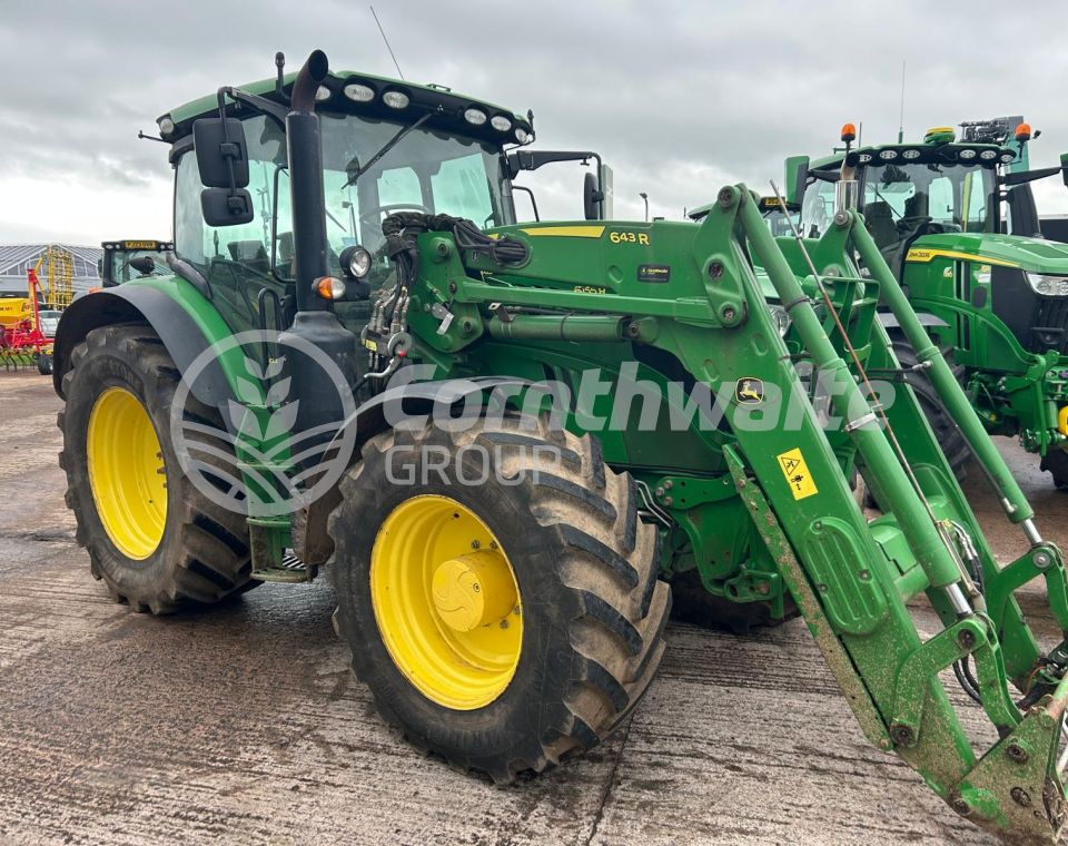 John Deere 6155R and Loader