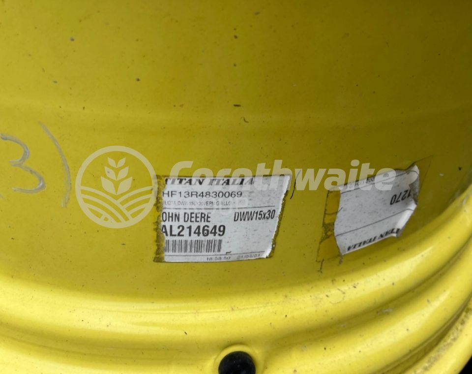 John Deere 15x30 Solid Wheel Rim