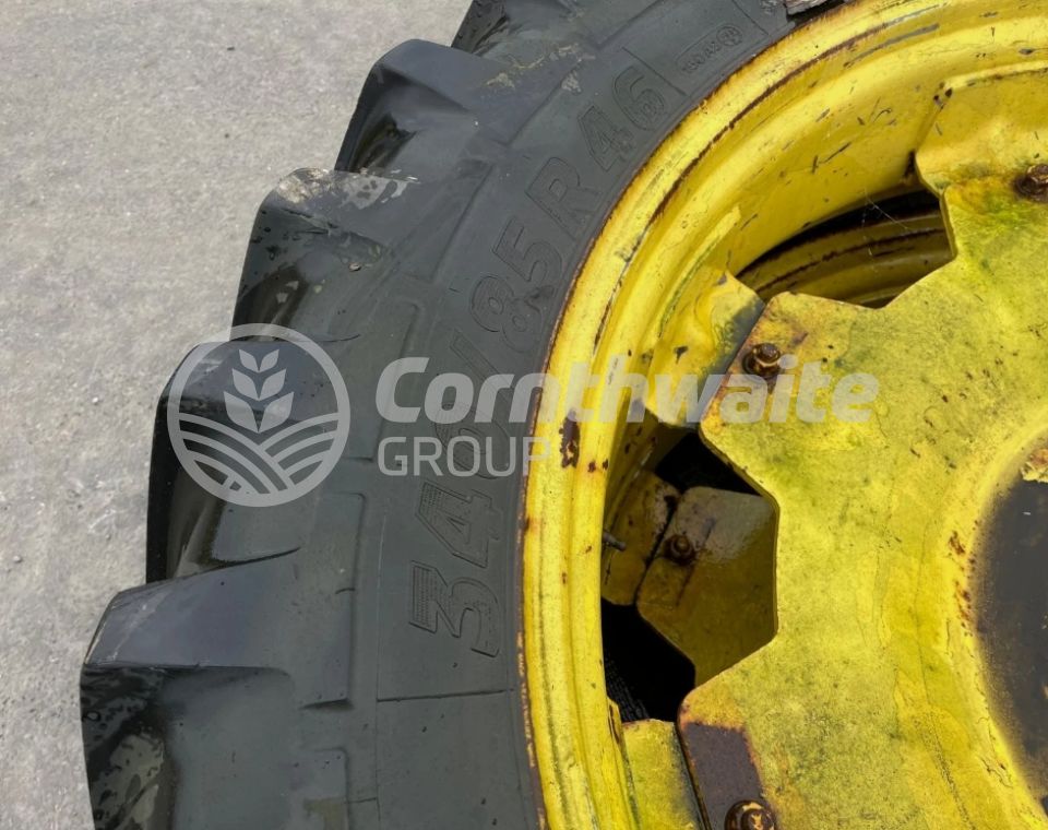John Deere 340/85R46 Row Crop Wheels Mitch tyres adjustable centres 