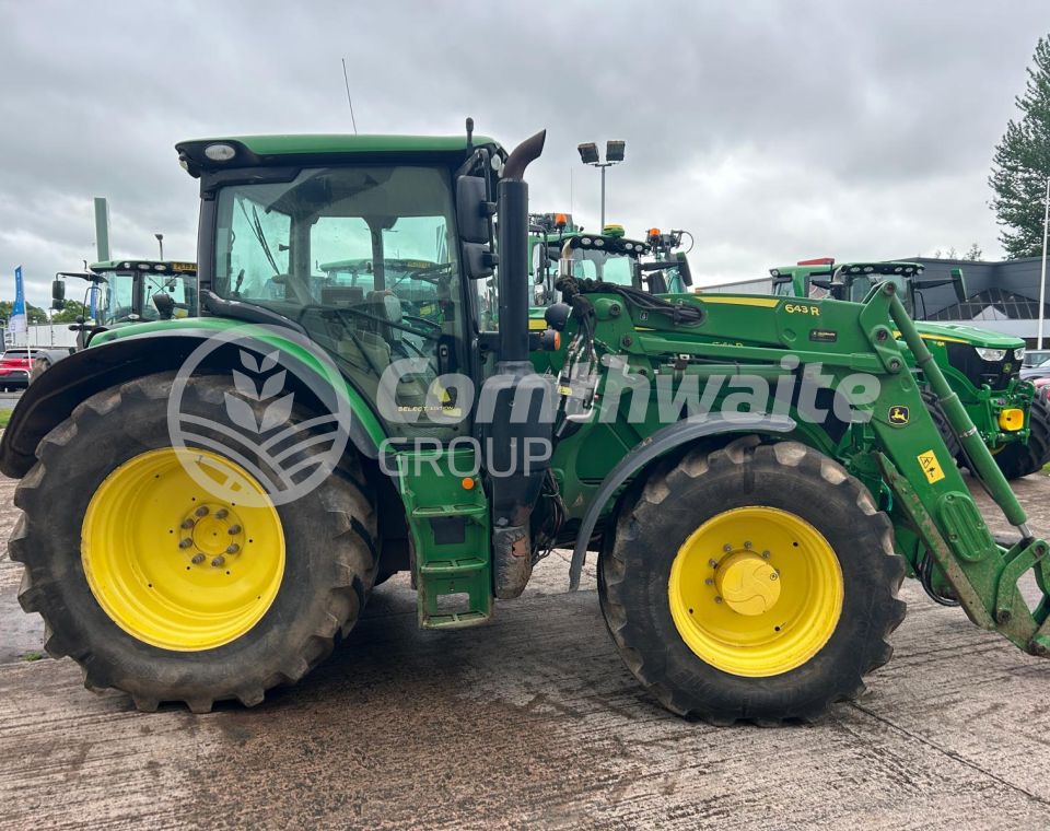 John Deere 6155R and Loader